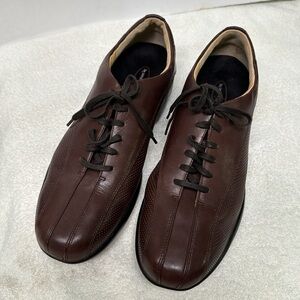 Men’s Aetrex Brown Leather Lace-up Shoes Size 11